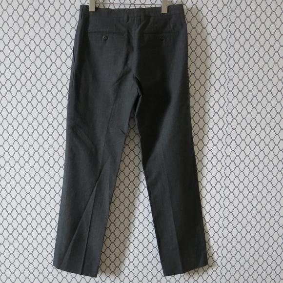 Etro Milano Gray Wool Blend Career Wear Pants 44 - Picture 2 of 6